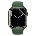 Hydrogel screen protector for Apple Watch Series 7 (41mm), shown on a watch face, includes pack of six protectors, from That Watch Shop.