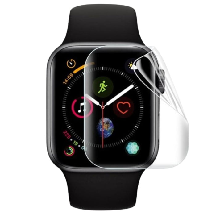 Hydrogel screen protectors for Apple Watch Series SE 2nd gen 44mm, pack of 6, providing durable protection for the watch screen.