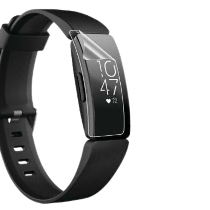 Six hydrogel screen protectors for Fitbit Inspire HR, designed to safeguard the watch display from scratches and daily wear.