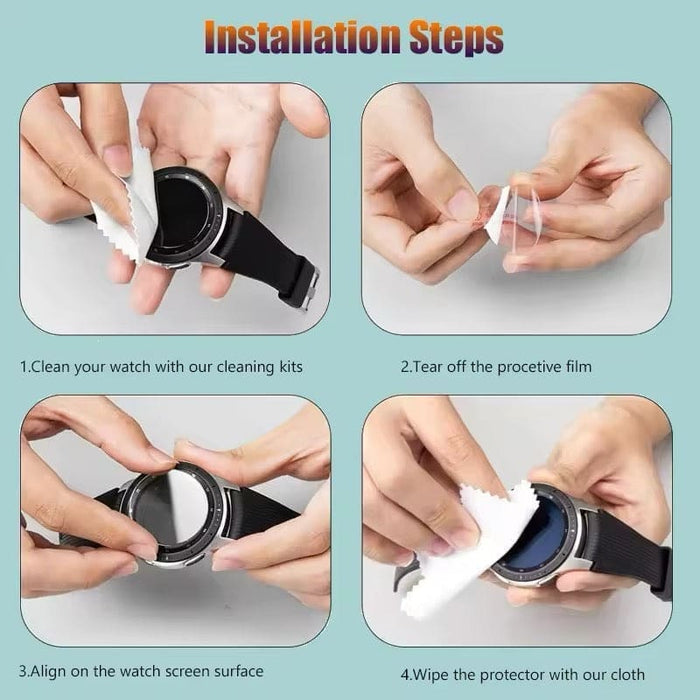 Hydrogel screen protectors for Garmin MARQ Gen 2 smartwatch, pack of 6, providing durable protection for watch screens.