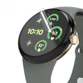 Hydrogel screen protectors for Google Pixel Watch 3 (45mm), packaged in a set of six, designed to shield the watch face.