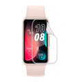 Hydrogel screen protectors for Huawei Band 8 and Band 9, pack of 6, designed to protect smartwatch screens.