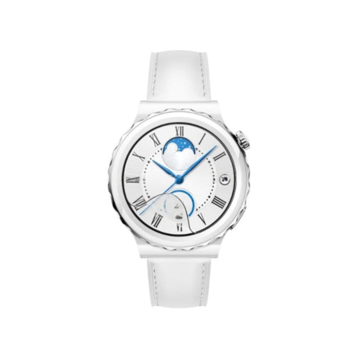 Set of six white hydrogel screen protectors for Huawei GT3 Pro 43mm smartwatch, designed to protect the watch screen.