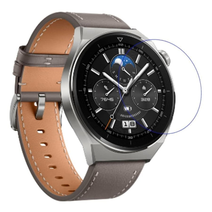 Hydrogel screen protectors for Huawei GT3 Pro 43mm smartwatch, pack of 6, showing clear, protective film on watch screen.