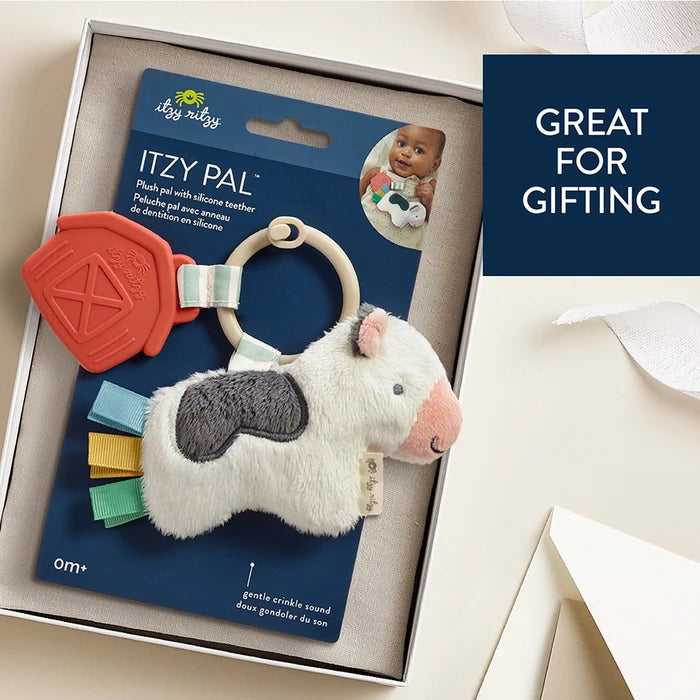 Itzy Ritzy Itzy Pal™ Carmen Cow Plush Toy with Teether