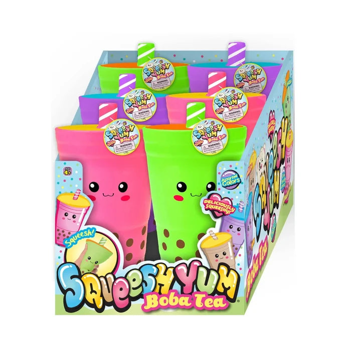 Ja-Ru Squeesh Yum 6 Inch Boba Tea Foam Squishy Sensory Toy - Assorted