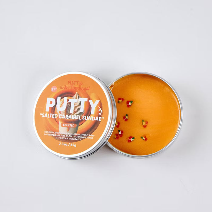 J'adore 2.3 oz Scented Putty with Toppings - Salted Caramel Sundae