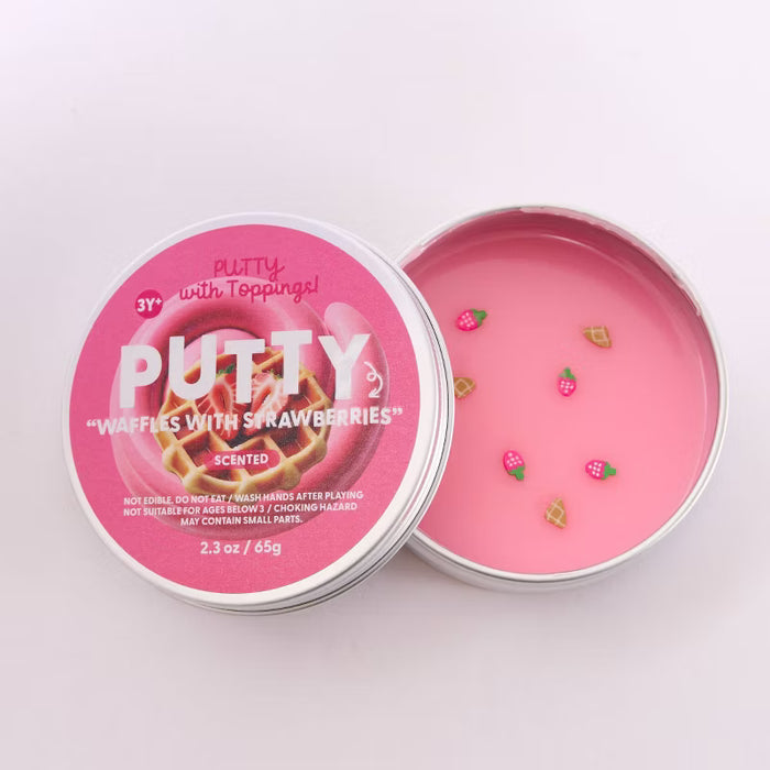 J'adore 2.3 oz Scented Putty with Toppings - Waffles with Strawberries