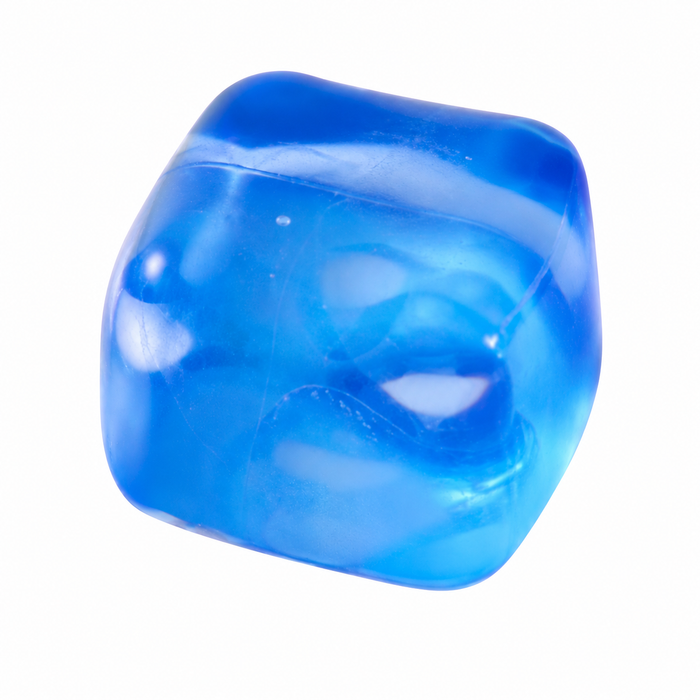 J'adore 2.5 Inch Fun Cube Squishy Fidget Sensory Toy - BLUE