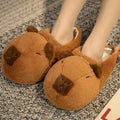 Kawaii Capybara Plush Slippers | Capybara Slippers - Goodlifebean Gifts
