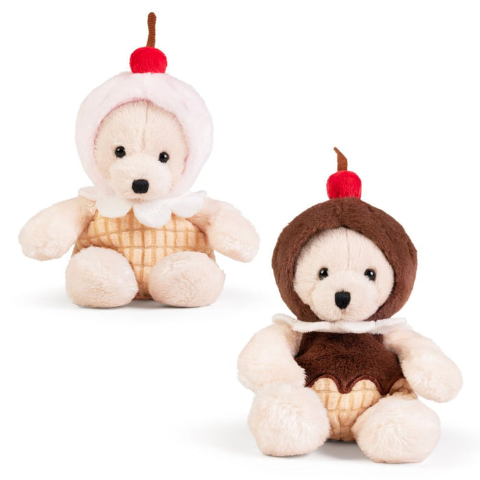 Keycraft 7 Inch Ice Cream LITTLE Dress Up Bear Plush Toy - Assorted