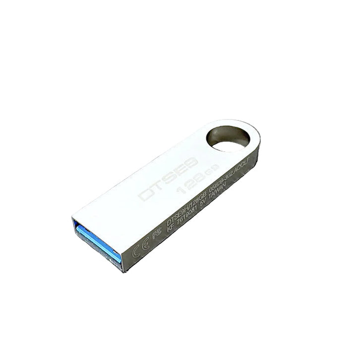 9eight5 Kingston USB flash drive in 32GB, 64GB, 128GB, or 256GB storage capacities with a sleek metal design.