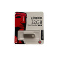 9eight5 Kingston USB flash drive with 32GB, 64GB, 128GB, or 256GB storage capacity, shown with sleek design and USB connector.