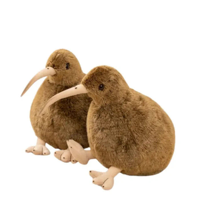 Habicare Kiwi Bird plush toy in two sizes, soft and cuddly with detailed features, perfect for children or collectors.