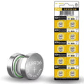 Koonenda 394 SR936SW watch batteries in a 10-pack, small silver button cell batteries for watches and small electronics
