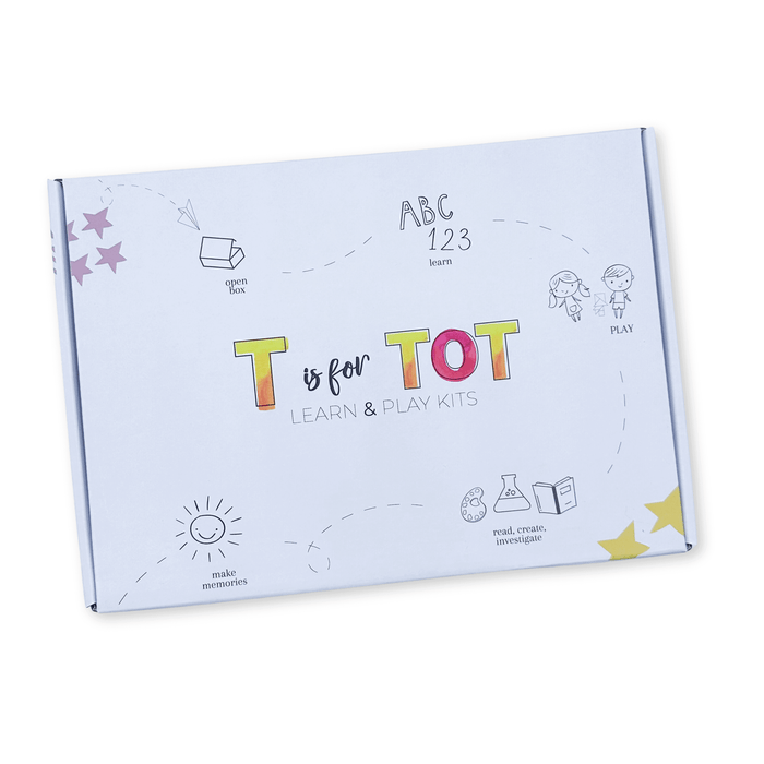Best Kid's Subscription Box Ages 3-6T Is For Tot - Learn & Play Kits For Ages 3-6. Early Childhood Education, Learn Through Play, Best Subscription Box For Kids
