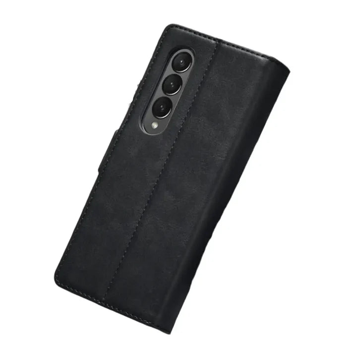 Habicare 9eight5 leather case for Samsung Galaxy Z Fold7 in four colors, featuring a sleek protective design.