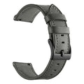 Habicare leather watch strap for Garmin Forerunner 245, TWS style, available in 12 vibrant colors, shown in close-up.