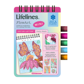 Lifelines FlowArt MINI Dot-By-Letter - Pretty Petals - Meditative Art