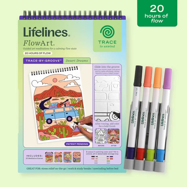 Lifelines FlowArt Trace-By-Groove - Desert Dreams - Meditative Art
