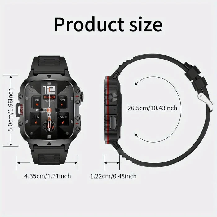 Habicare LIGE casual smart watch with voice assistant, featuring a sleek TWS design available in two colors.