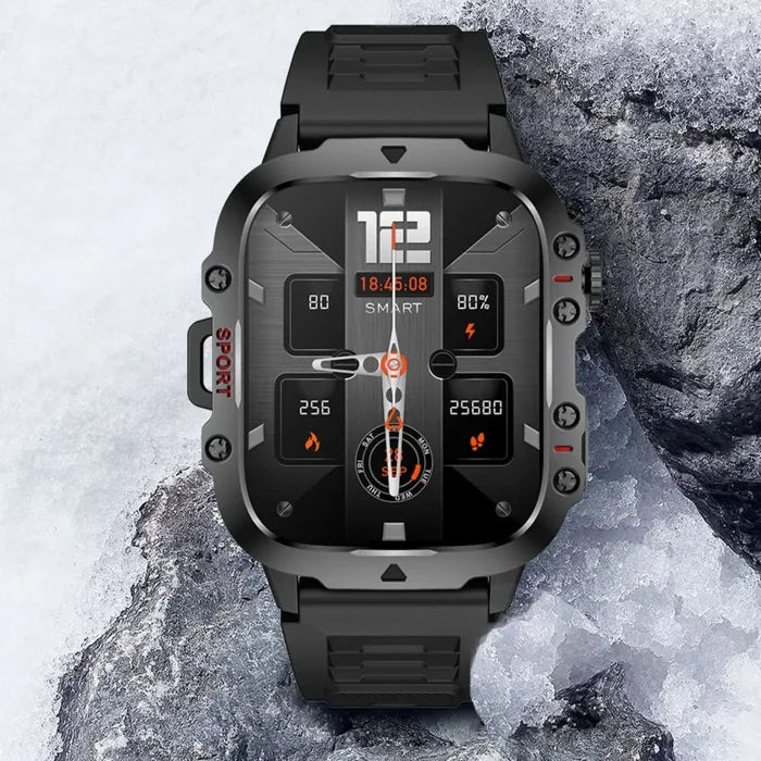 Habicare LIGE casual smart watch with voice assistant, available in two colors, featuring a sleek TWS design and digital display.