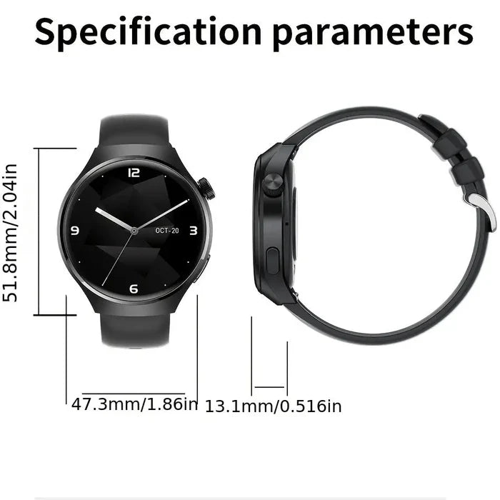 Habicare LIGE men's smart sport watch with TWS earbuds, showing six models with digital display and sporty design.