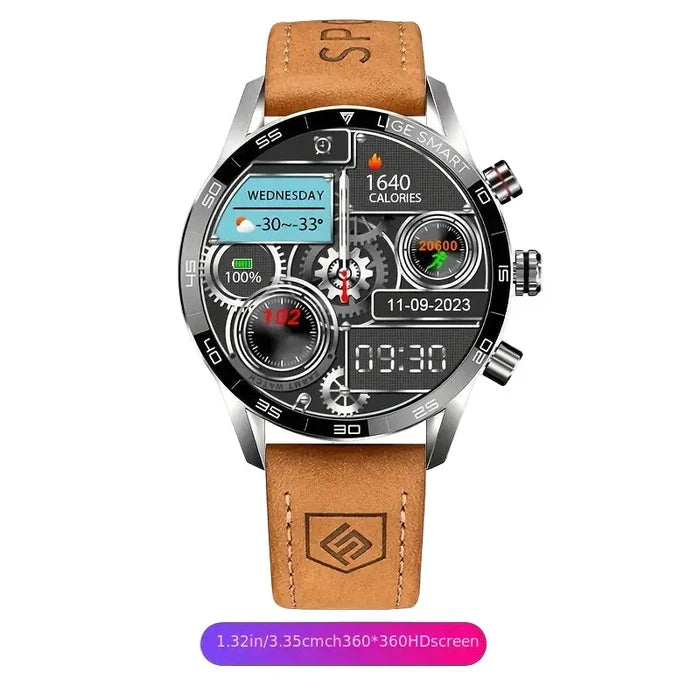 Brown Strap With Silvery Shell