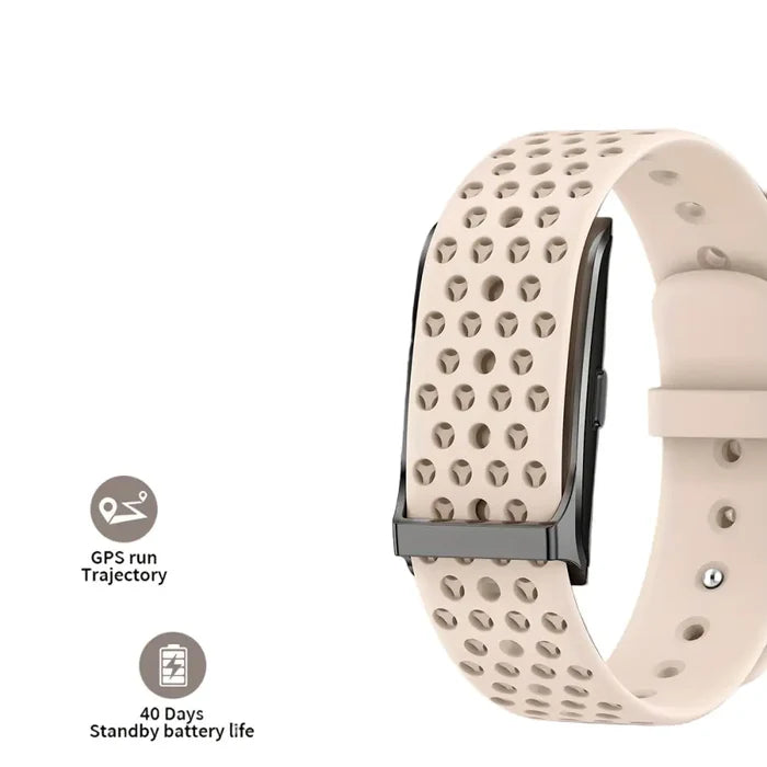 Habicare LIGE no-screen fitness smartwatch in four colors, ultra-thin and lightweight TWS wearable fitness tracker.