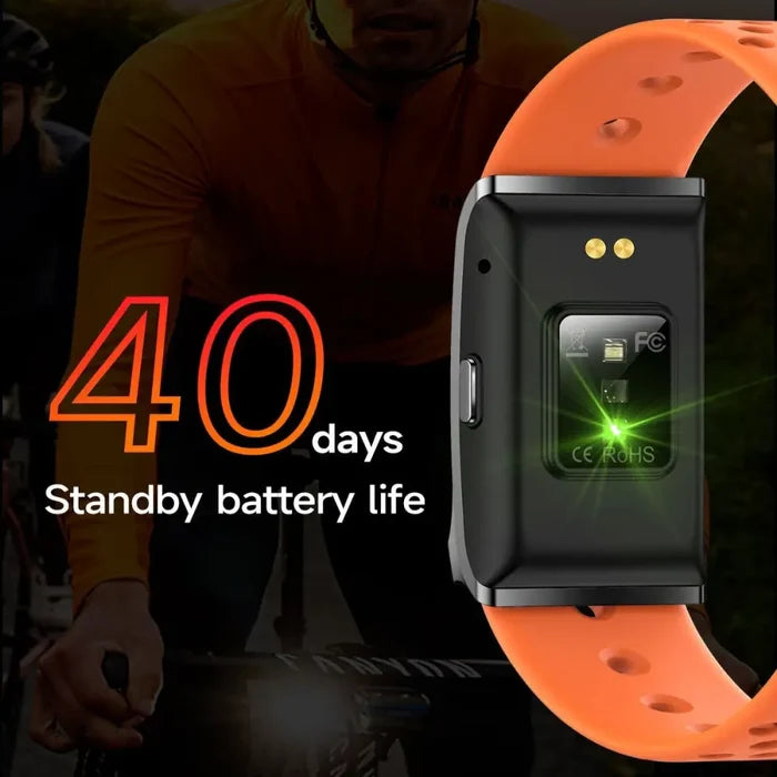 Habicare LIGE no-screen fitness smartwatch in four colors, ultra-thin and lightweight design, TWS fitness tracker showing screen features.