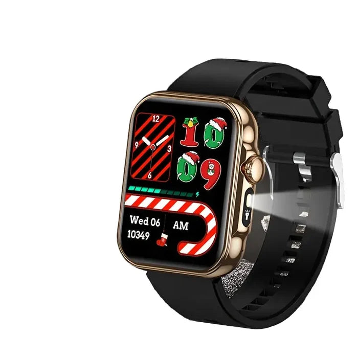 Habicare LIGE outdoor smart watch with large HD screen and AI voice assistant, TWS wearable device for fitness and notifications.