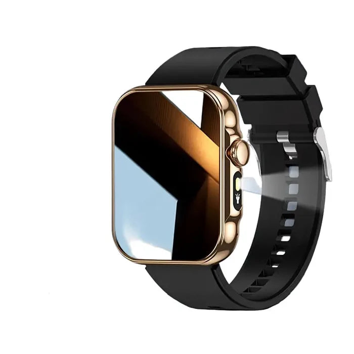 Habicare LIGE outdoor smart watch with large HD screen and AI voice assistant, TWS earbuds included, for outdoor fitness and connectivity.