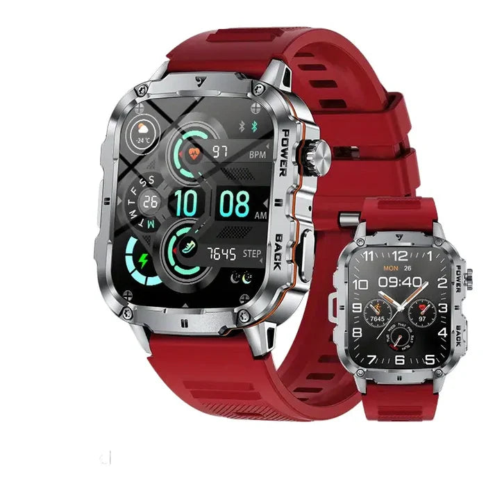 Red Silicone Band-J