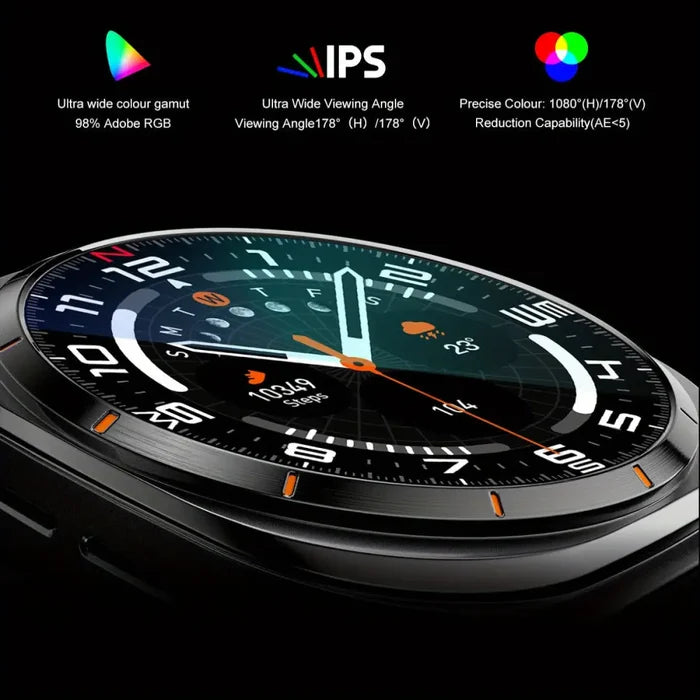 Habicare LIGE Smart Watch for Men and Women with 400mAh battery and multiple sports modes, shown in three color options.