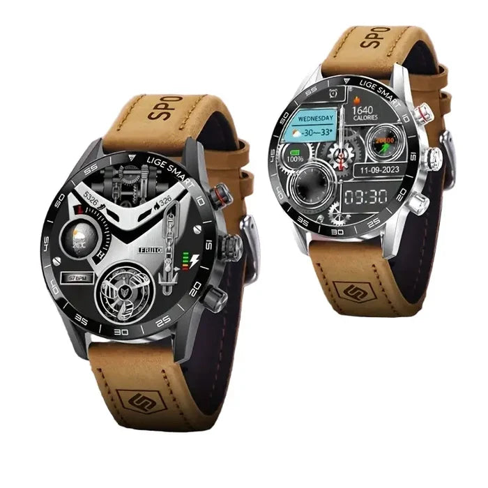 Habicare LIGE smart watch with full touch screen and multi-sport modes, shown in a sleek design with 10 available colors.