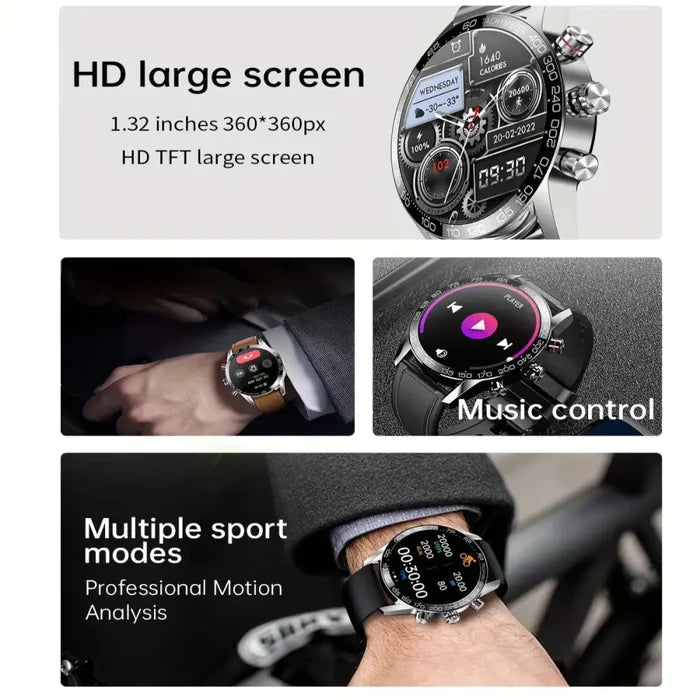 Habicare LIGE Smart Watch with full touch screen and multi-sport modes, available in 10 colors, shown with sleek design and digital display.