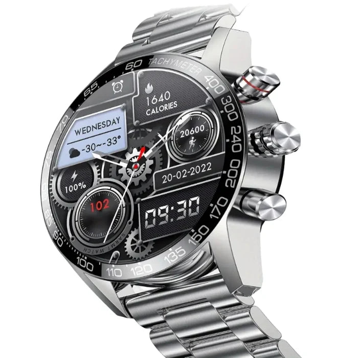 Habicare LIGE Smart Watch with full touch screen and multi-sport modes, featuring 10 available colors, shown on a wrist.