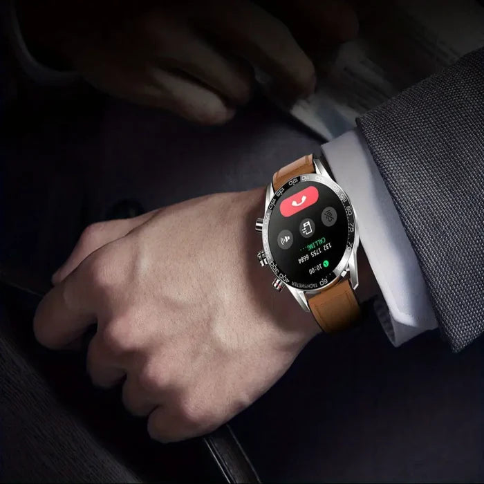 Habicare LIGE smart watch with full touch screen and wireless call capability, available in four styles, TWS wearable technology.
