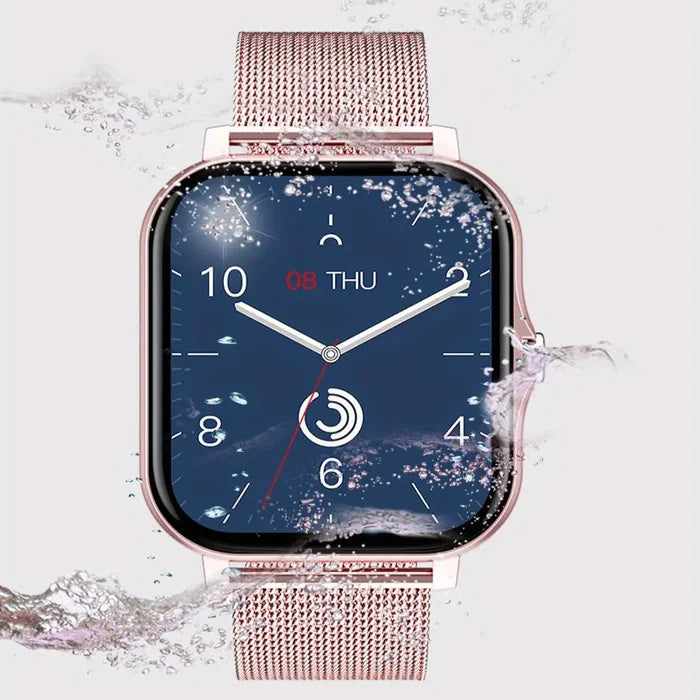 Habicare LIGE smart watch with ultra-thin design, wireless call feature, available in 8 colors, TWS Bluetooth smartwatch.