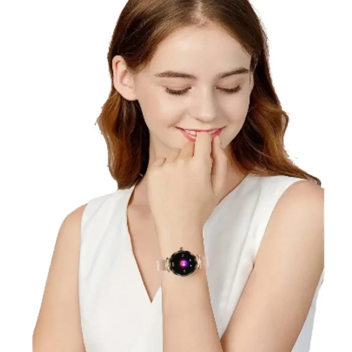 Habicare LIGE women's smart watch with HD display and sports tracker in two colors, showcasing the stylish wearable device.