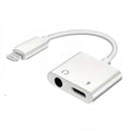 9eight5 Lightning Audio & Charge Adapter showcasing a compact electronics accessory for iPhone charging and audio connection.