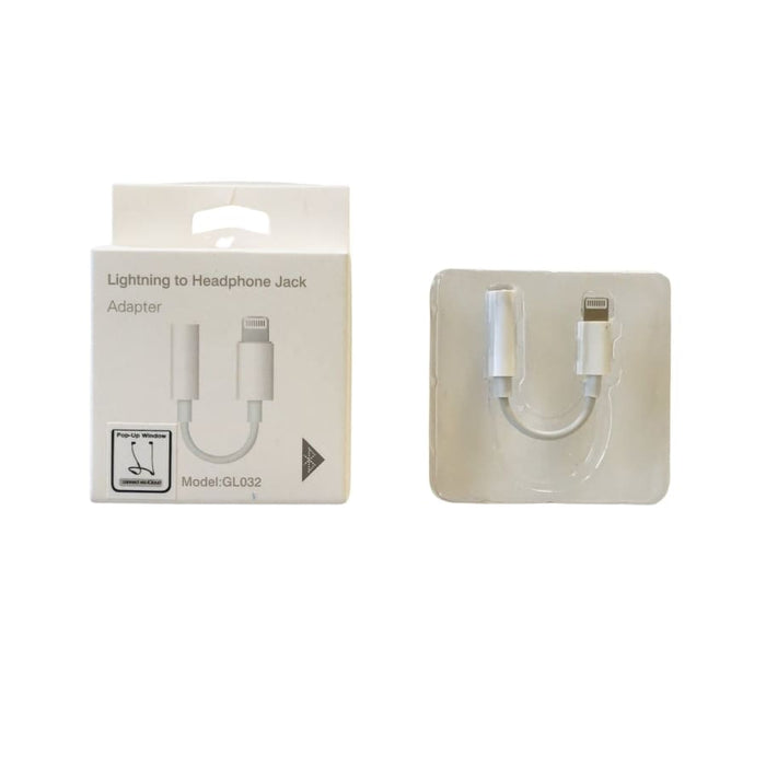 9eight5 Lightning to headphone jack adapter for electronics devices, compact and easy to connect audio accessories.