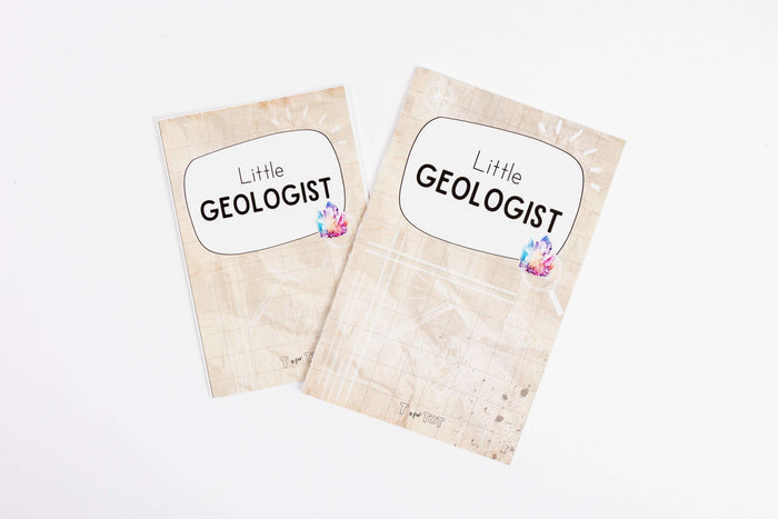 Little Geologist instruction books guiding preschool science and geology activities