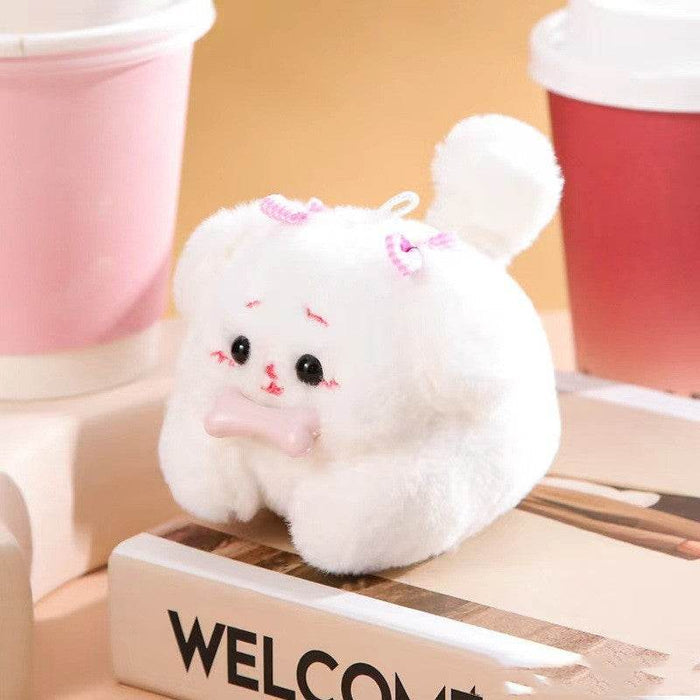 White Small Cute Dog / 14CM