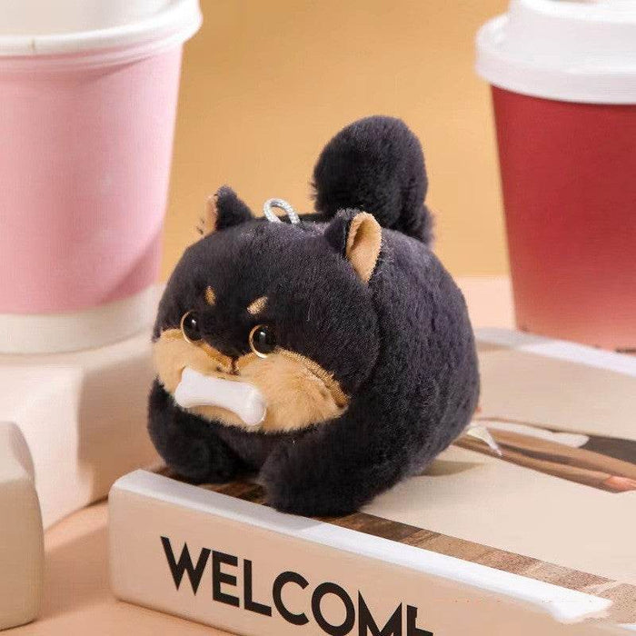 Black Small Cute Dog / 14CM