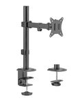 Locktight single-monitor steel articulating mount by Sue-e Furniture, adjustable monitor arm with sleek design and sturdy construction.