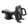 9eight5 long neck car mount phone holder attached to a vehicle air vent, holding a smartphone securely for easy access and visibility.