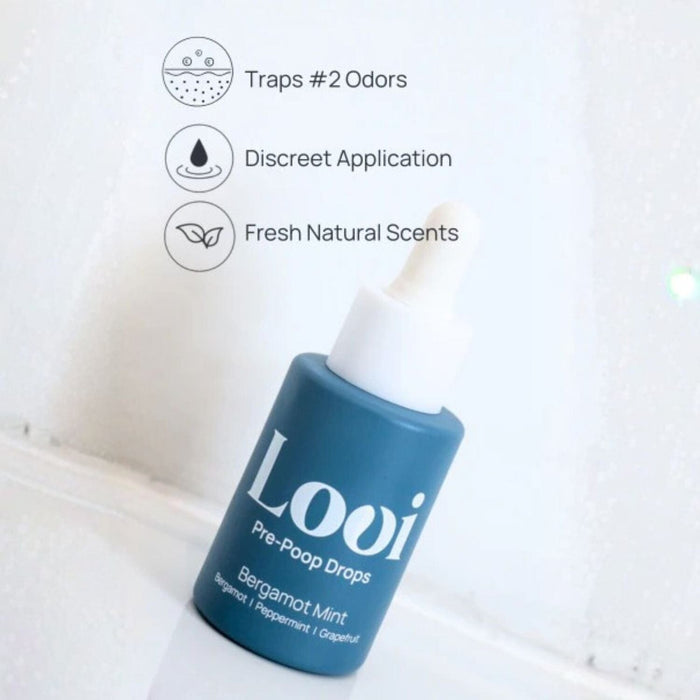 Loo Pre-Poop Drops - Bergamot Mint (30ml) Other Loo