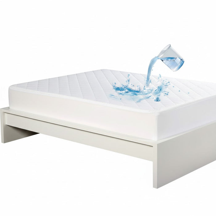Sue-e Furniture Lux Shield Cotton Waterproof Mattress Protector for King Single bed, soft and durable bedding protection.