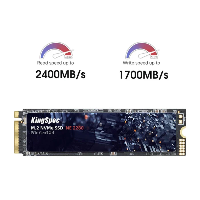 Habicare M.2 PCIe NVMe SSD for laptops and PS5, available in 256GB, 512GB, 1TB, and 2TB capacities, shown in the image.